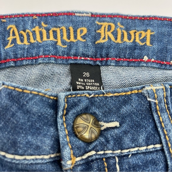 Antique Rivet Women's Blue Boot Cut Jeans - Picture 14 of 15